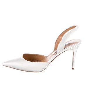 Aquazzura so nude satin slingback
